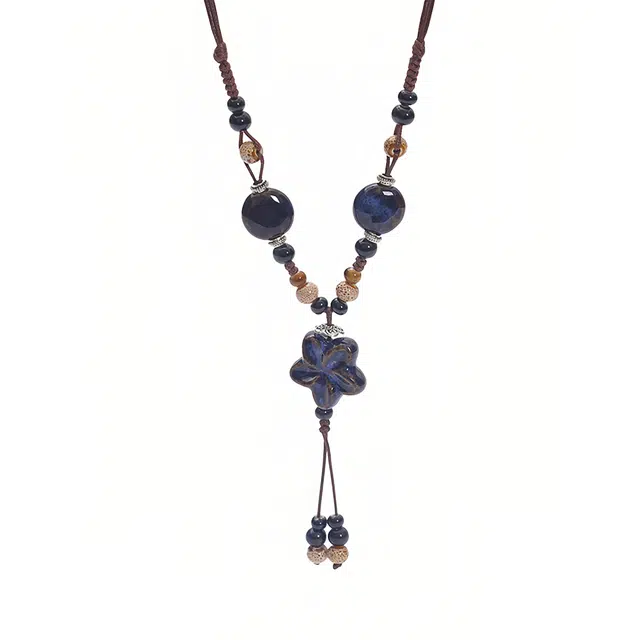 前方大荒野 温柔甜美 精致时尚小众设计 气质日常通勤百搭#好运 菩提根 项链 女款