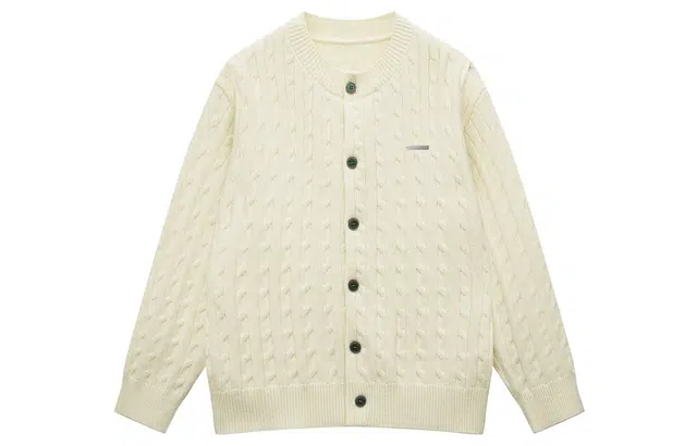 王者荣耀 美式高街金属标开衫外套宽松舒适开学学院风青少年休闲时尚百搭针织衫 标语款 男女同款