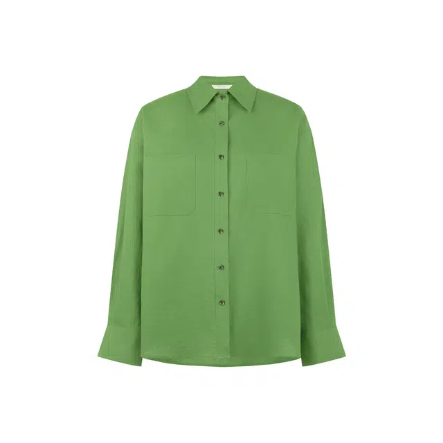 美洋 棉麻休闲翻领衬衫 女款