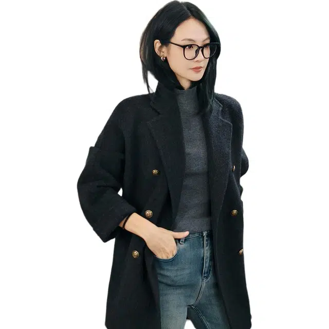 美洋 羊毛羊绒混纺大衣 女款