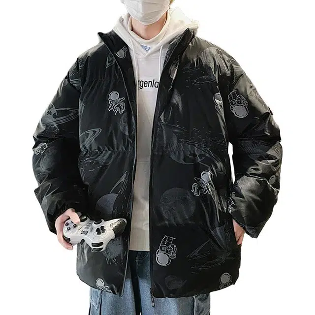 金盾 棉袄外套潮流韩版时尚百搭立领棉服 男款