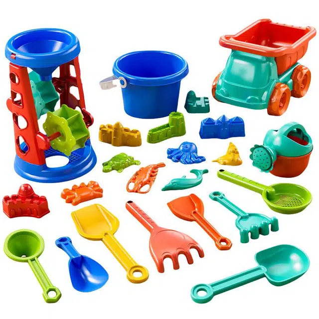 安可托 沙滩戏水盖城堡神器 挖沙土工具赶海套装 早教益智玩具