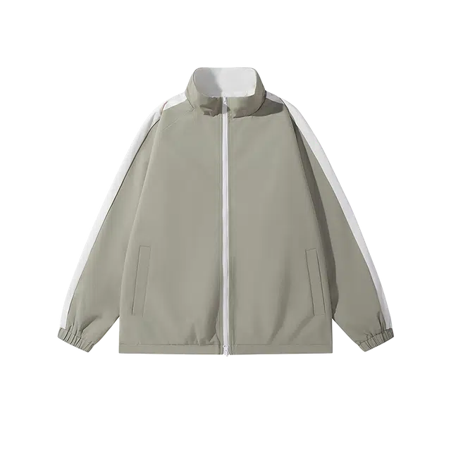 奇迹街区 日系运动立领街头宽松百搭夹克外套 男女同款