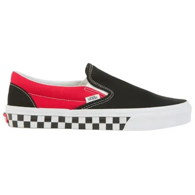 Vans CLASSIC SLIP-ON BMX Checkerboard - Black Racing Red