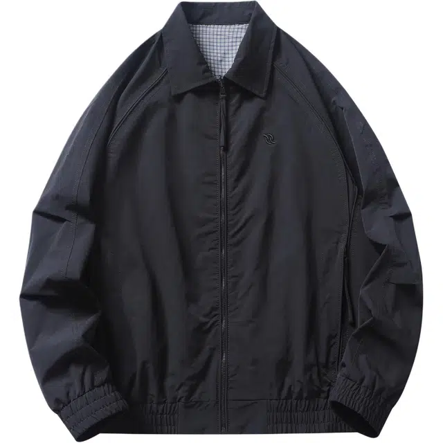 希越 美拉德复古户外三防两面穿工装拼接老钱风翻领宽松透气简约百搭休闲夹克外套 男款