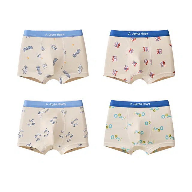 棉致 亲肤舒适洋气纯棉平角内裤青少年