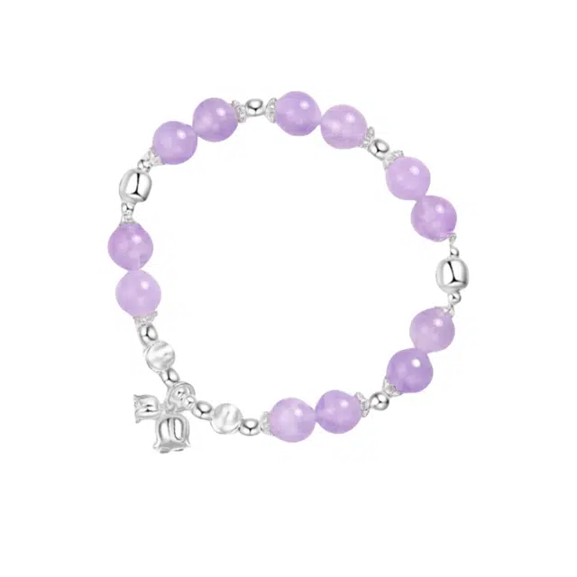 子婳 铃兰花招财转运情绪稳定小众轻奢优雅告白#好运 紫水晶 手链 女款