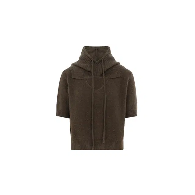 美洋 可拆卸连帽围脖毛衣 女款