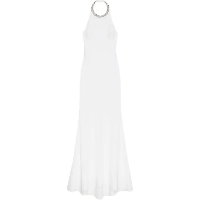 纪梵希 长款纹理晚礼裙无袖连衣裙 女款