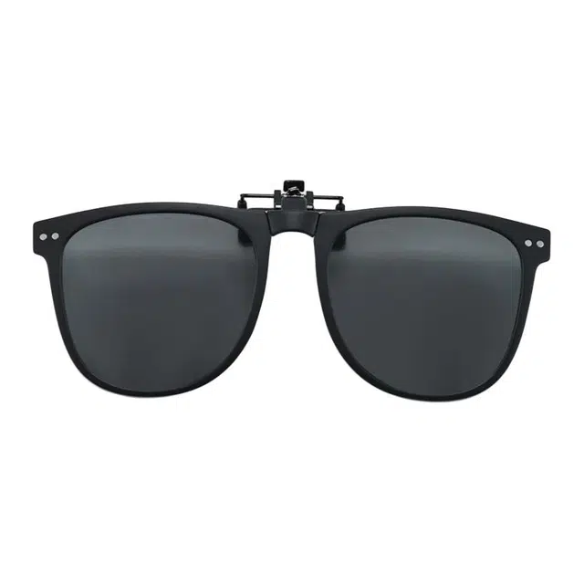 佐川 折叠太阳眼镜 近视眼镜超轻偏光遮阳 防晒防紫外线 圆形 夹片 男女同款情侣款