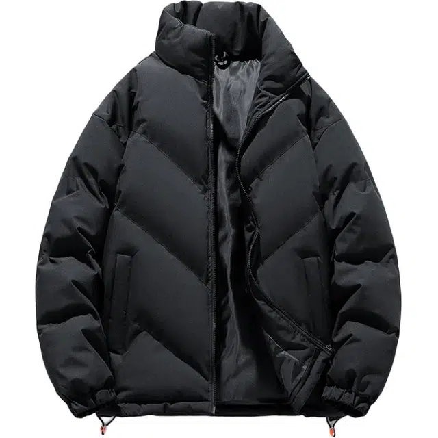 金盾 纯色冬季棉袄棉衣冬装加厚立领棉服 男女同款