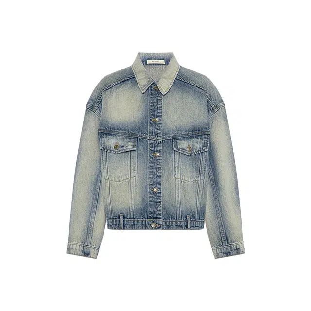 美洋 怀旧滤镜做旧洗水牛仔外套 女款
