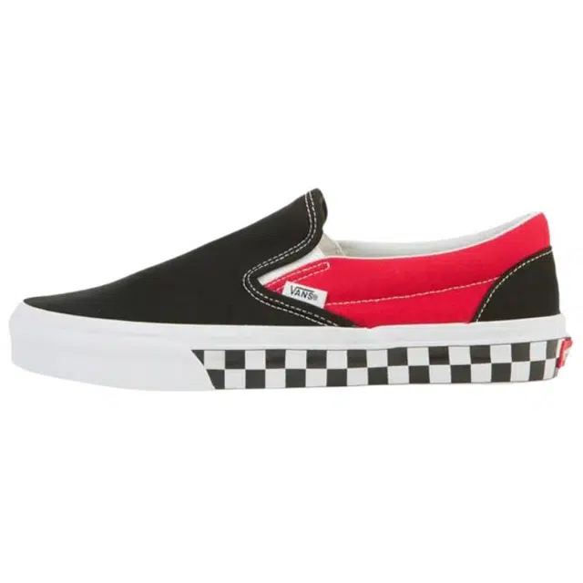 Vans CLASSIC SLIP-ON BMX Checkerboard - Black Racing Red