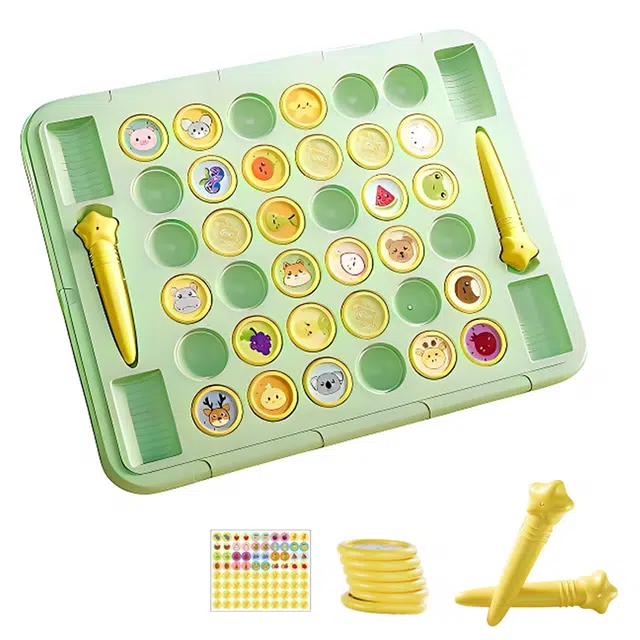 妙贝乐 记忆翻翻棋对对碰 双人对战趣味消消乐 亲子互动 早教专注力逻辑思维训练 其他形状认知/配对玩具