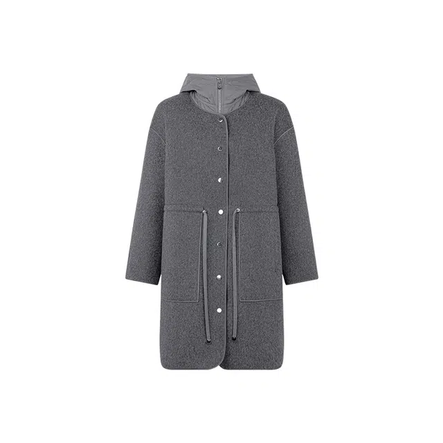 美洋 绵羊毛内胆优雅大衣 女款