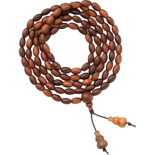 仙源 多财多福平安喜乐新中式国潮风复古文艺转运单圈简约文玩盘玩佛珠念珠#好运 崖柏 手串 男女同款情侣款