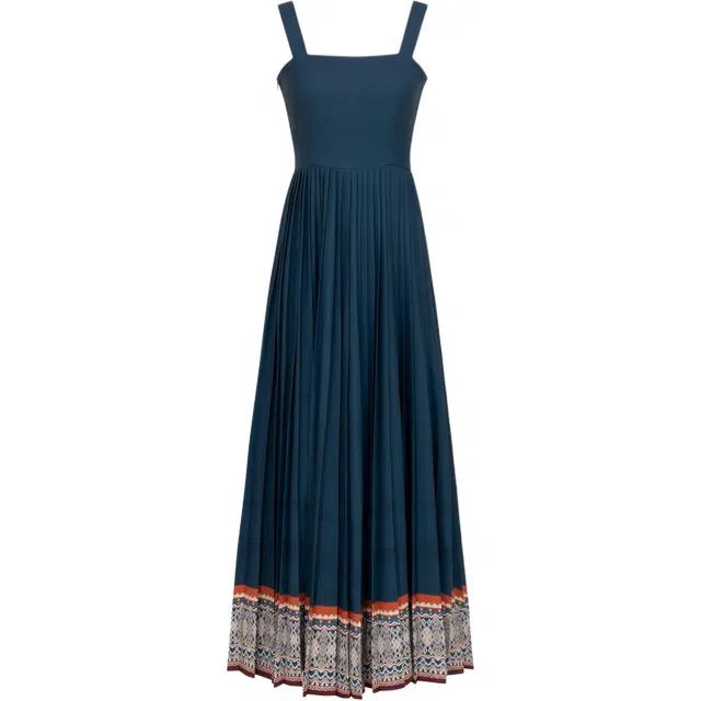 织造司 度假吊带连衣裙百褶裙中长裙汉服 女款