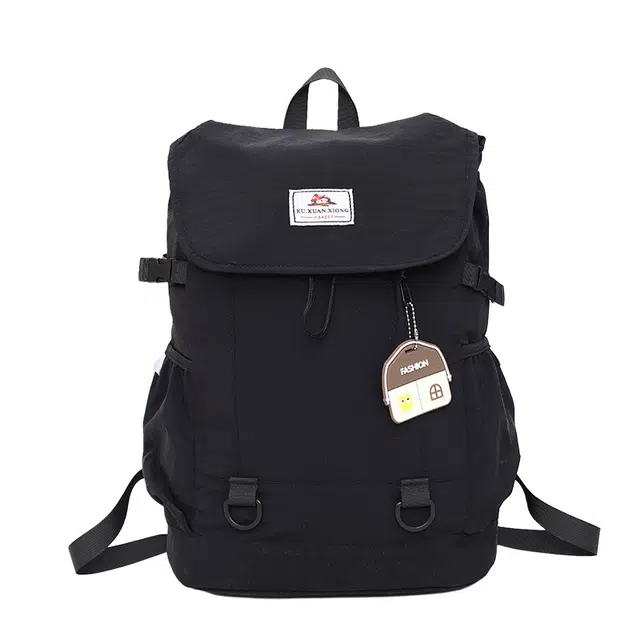 醇龙 休闲撞色大学生轻便大容量书包通勤旅行背包 尼龙 双肩包 男女同款情侣款 多色