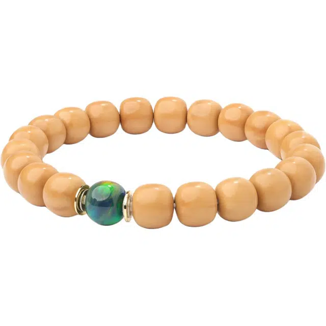 三檀小舍 【原皮原色原籽】 国潮新中式欧泊·转运珠盘玩绕指柔招财平安喜乐小众高品质文玩盘玩#好运 猴头核桃 手串 男女同款情侣款