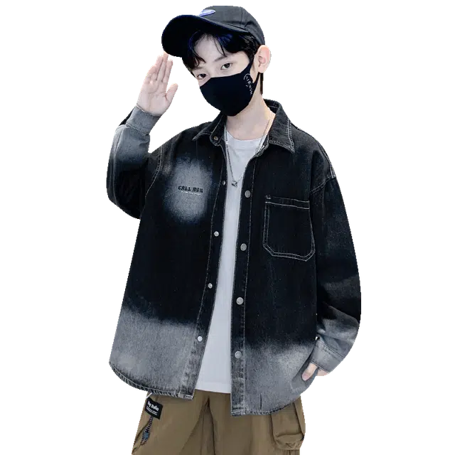 帕兰朵上装 帅气男孩休闲运动宽松百搭衬衫外套 青少年