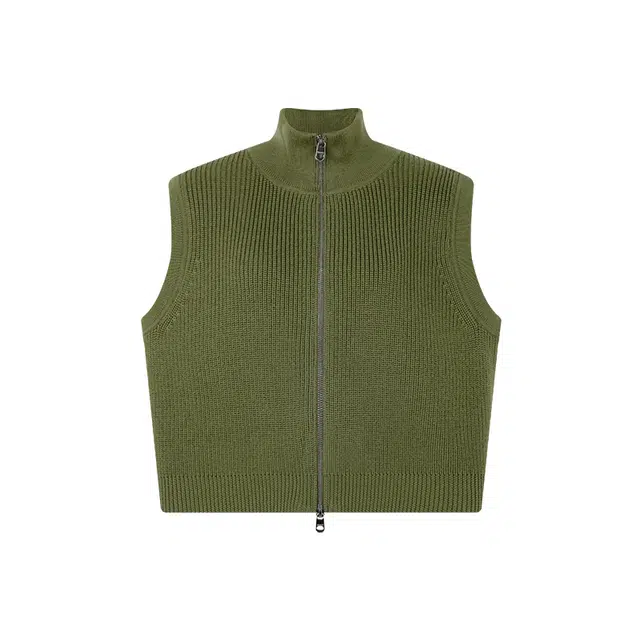 美洋 针织机洗绵羊毛马甲 女款