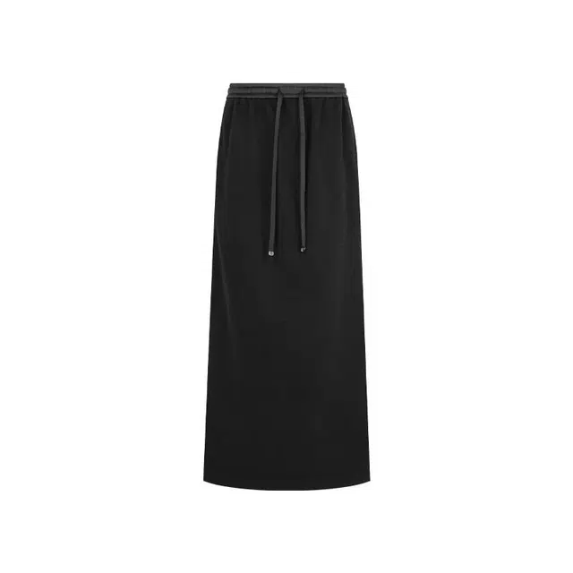 美洋 醋酸蚕丝羊毛混纺松紧腰休闲长裙 女款