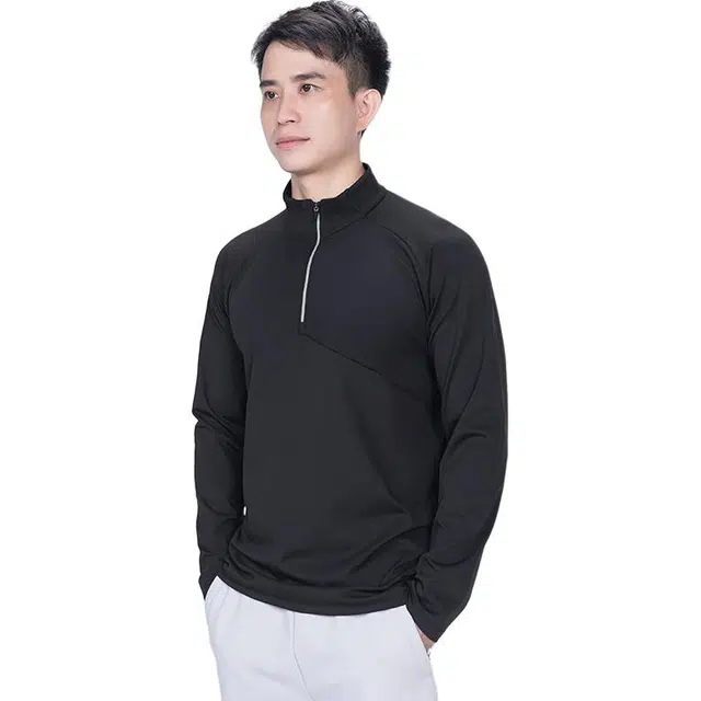 金盾 上衣打底衫时尚百搭舒适潮流立领长袖卫衣 男款