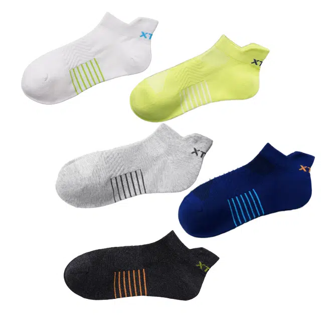 特步 袜子儿童款四季男袜透气纯棉防臭校园学生袜中大童中筒袜 男女同款