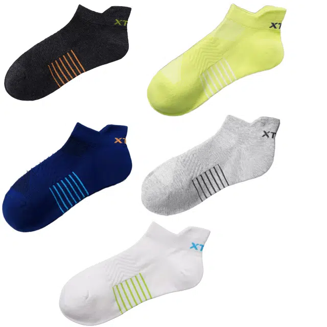 特步 袜子儿童款四季男袜透气纯棉防臭校园学生袜中大童中筒袜 男女同款