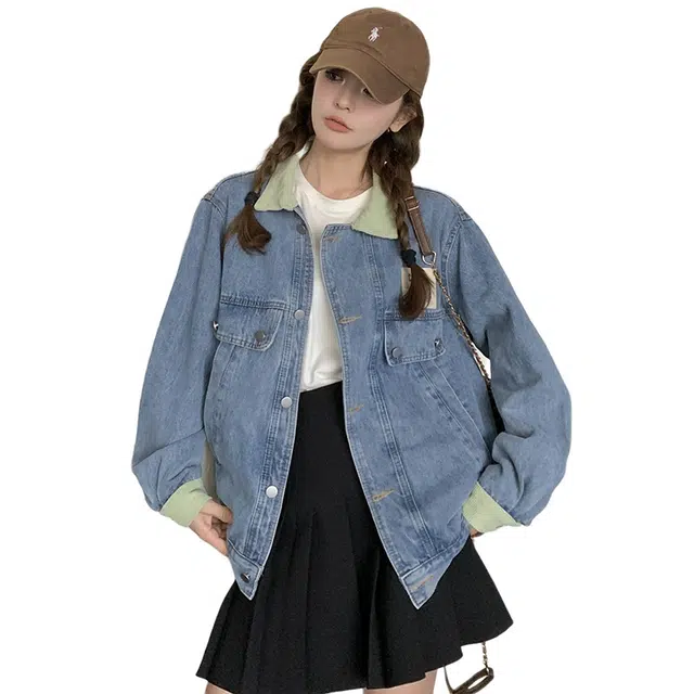 稻草人 设计感休闲显瘦小个子夹克外套 女款