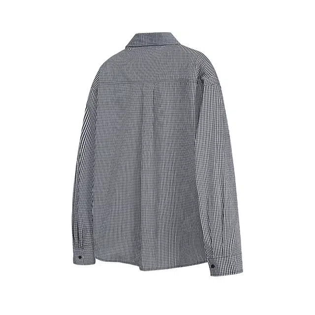 欧路得 美式格子男小众高级感百搭休闲衬衣潮牌宽松慵懒风上衣衬衫 男款