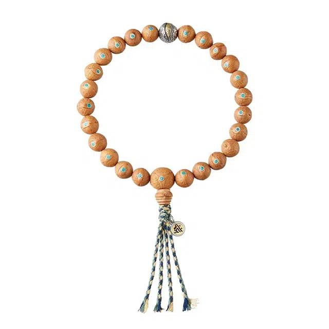 宣华意 新中式国潮民族风复古典雅 老树原籽 生肖本命佛文玩佛珠 平安顺遂 转运珠#好运 手持 凤眼菩提 手串 男女同款情侣款