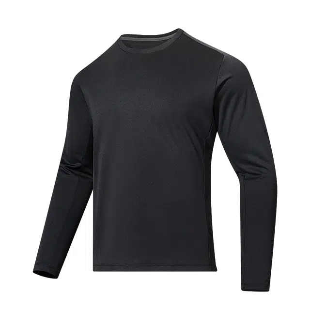 金盾 健身服速干衣户外半拉链跑步运动长袖卫衣 男款