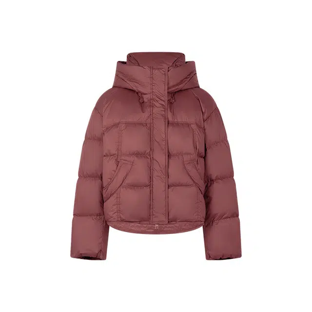 美洋 糖葫芦鹅绒短款面包羽绒服 女款