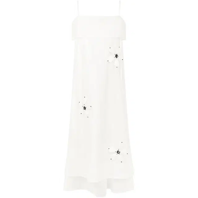 美洋 五瓣花天丝周五吊带连衣裙 女款