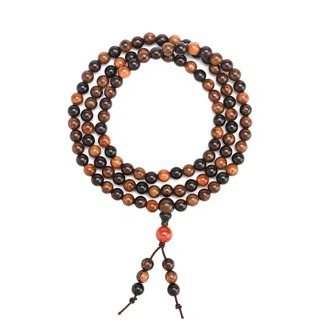 天纵 民族风国潮文玩 过手留香 静心凝神  龙鳞多宝转运多圈叠戴 新中式经典简约素圈好运平安 贡木 手串 女款