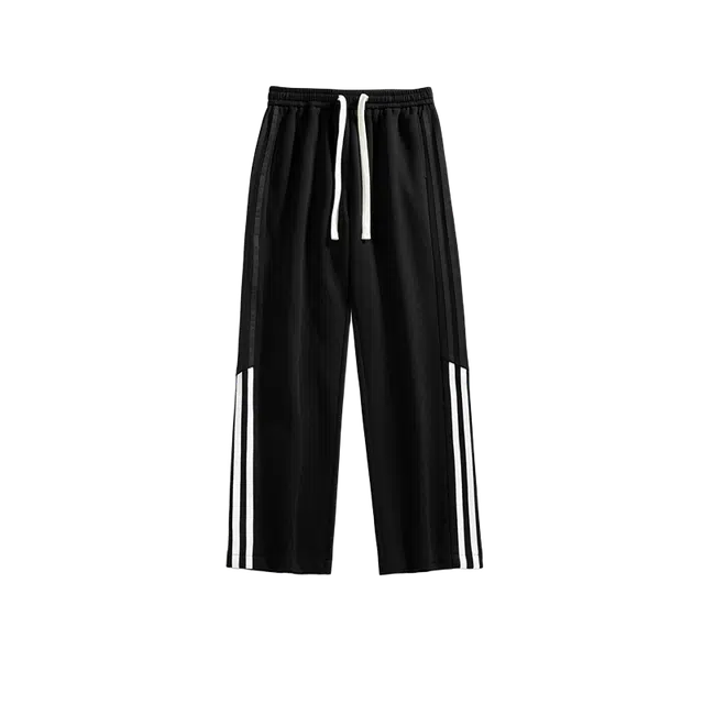 奇迹街区 简约潮牌宽松直筒阔腿百搭休闲裤 男女同款