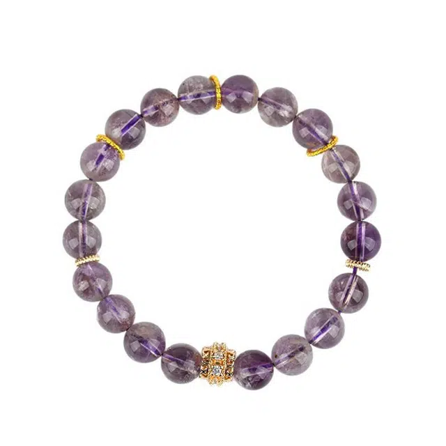 旺桃花 接财运 金桂福 紫气东来  小众高级 轻奢百搭 显白转运 招财学业上岸#好运天然 紫水晶 手串 男女同款情侣款