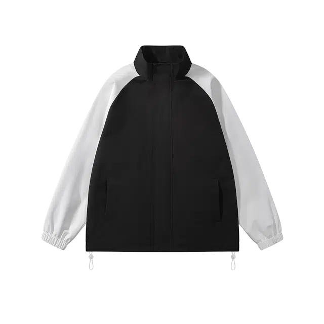 奇迹街区 秋季日系潮牌运动立领街头宽松百搭夹克外套 男女同款