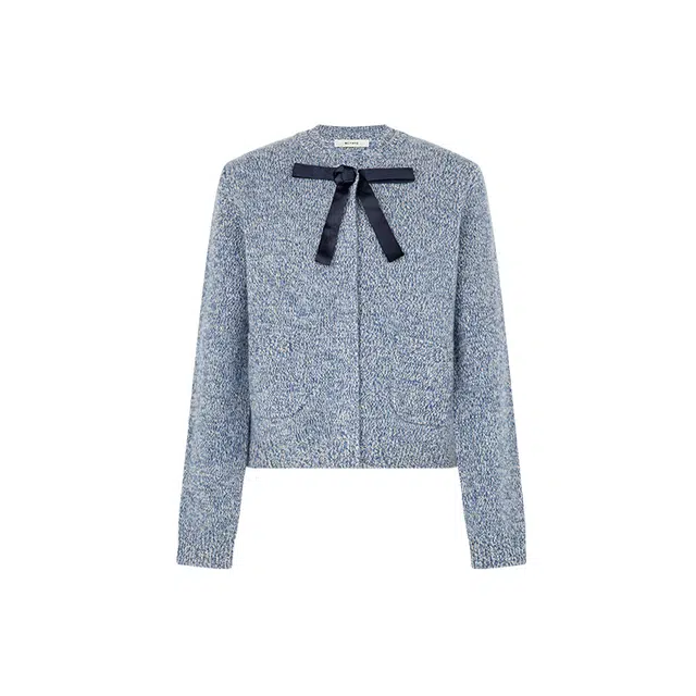 美洋 开衫绵羊毛花纱针织衫 女款