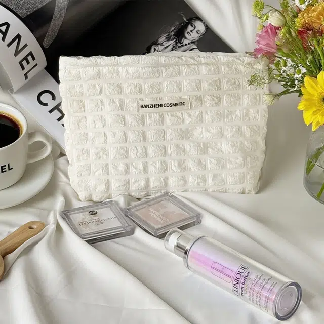 班哲尼云朵化妆包大容量洗漱包便携式外出小巧轻便随身收纳袋 收纳便携单层