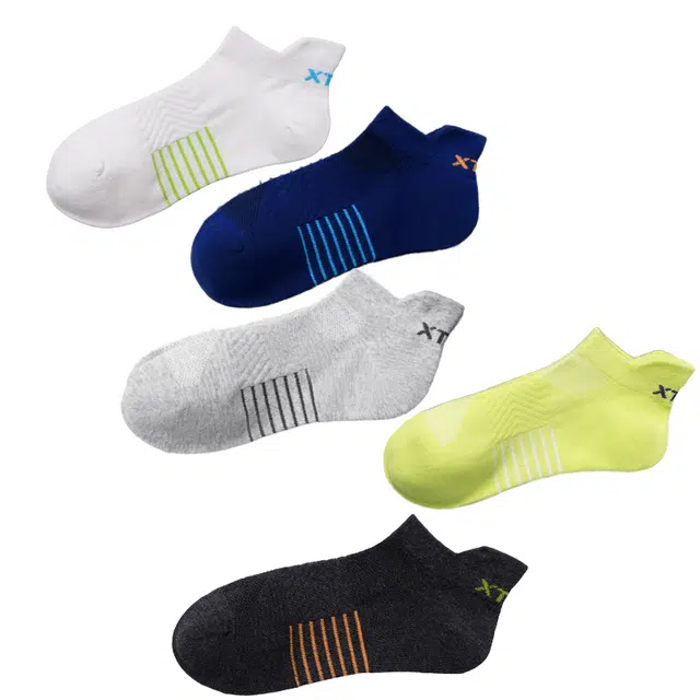 特步 袜子儿童款四季男袜透气纯棉防臭校园学生袜中大童中筒袜 男女同款