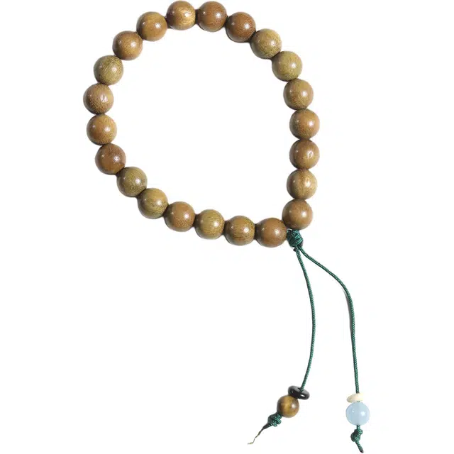 古韵归龙山文创 高品质天花板做工细腻招财收藏级掌心禅意材质小众事事顺心国潮新中式轻奢念珠文玩盘玩#好运 绿檀 手串 男女同款情侣款