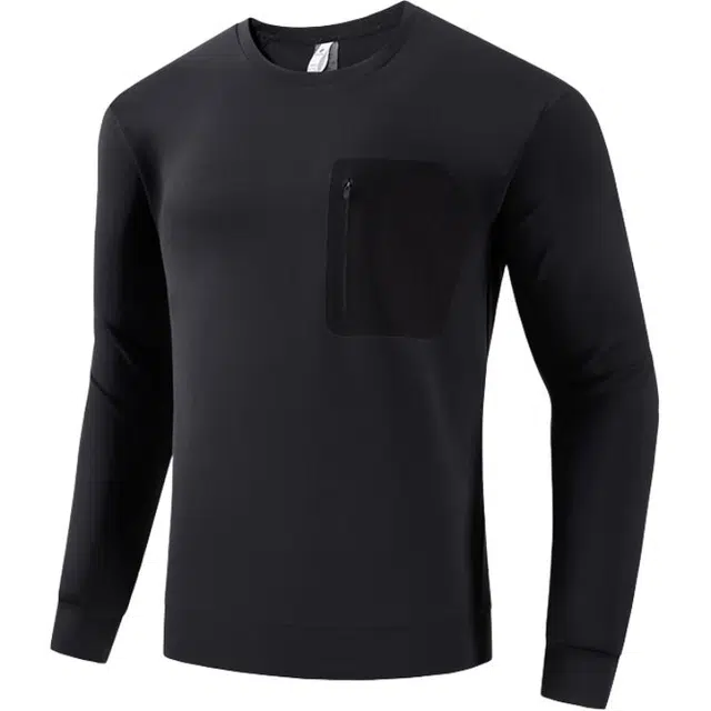 金盾 春季上衣打底衫休闲舒适时尚百搭圆领柔软长袖卫衣 男款