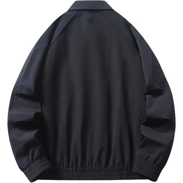 希越 美拉德复古户外三防两面穿工装拼接老钱风翻领宽松透气简约百搭休闲夹克外套 男款