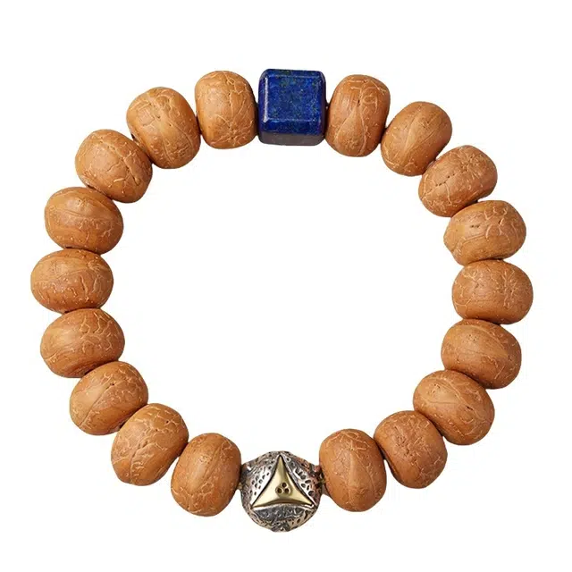 宣华意 中式国潮古典时尚高级感同树原籽正眼黄皮文玩佛珠算盘珠佛珠#好运 凤眼菩提 手串 男女同款情侣款