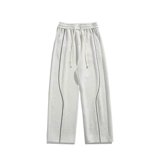 华夏儿女 美式复古宽松运动舒适休闲裤 男女同款