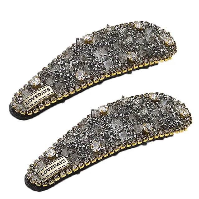 左欧 高端侧边刘海碎夹 布艺 发夹 女款