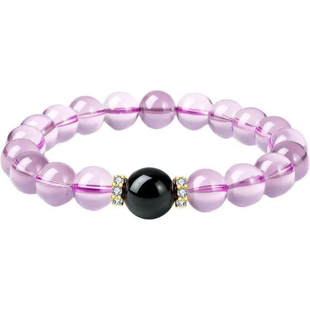 老庙 【紫气东来】轻奢贵气感时尚小众高级气质优雅百搭#好运上岸天然 紫水晶 手串 女款