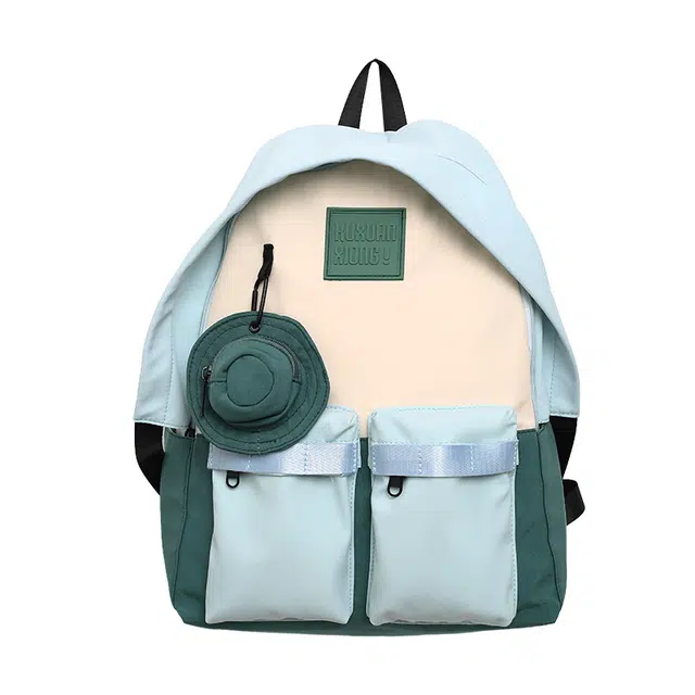 醇龙 森系校园百搭背包耐脏耐用书包旅行通勤大容量 尼龙 双肩包 常规 男女同款情侣款 多色